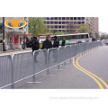 metal galvanized crowd control pedestrian barrier